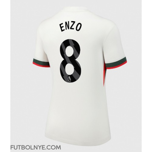 Camiseta Chelsea Enzo Fernandez #8 Visitante Equipación para mujer 2025-26 manga corta Camiseta Chelsea Enzo Fernandez #8 Visitante Equipación para mujer 2025-26 manga corta